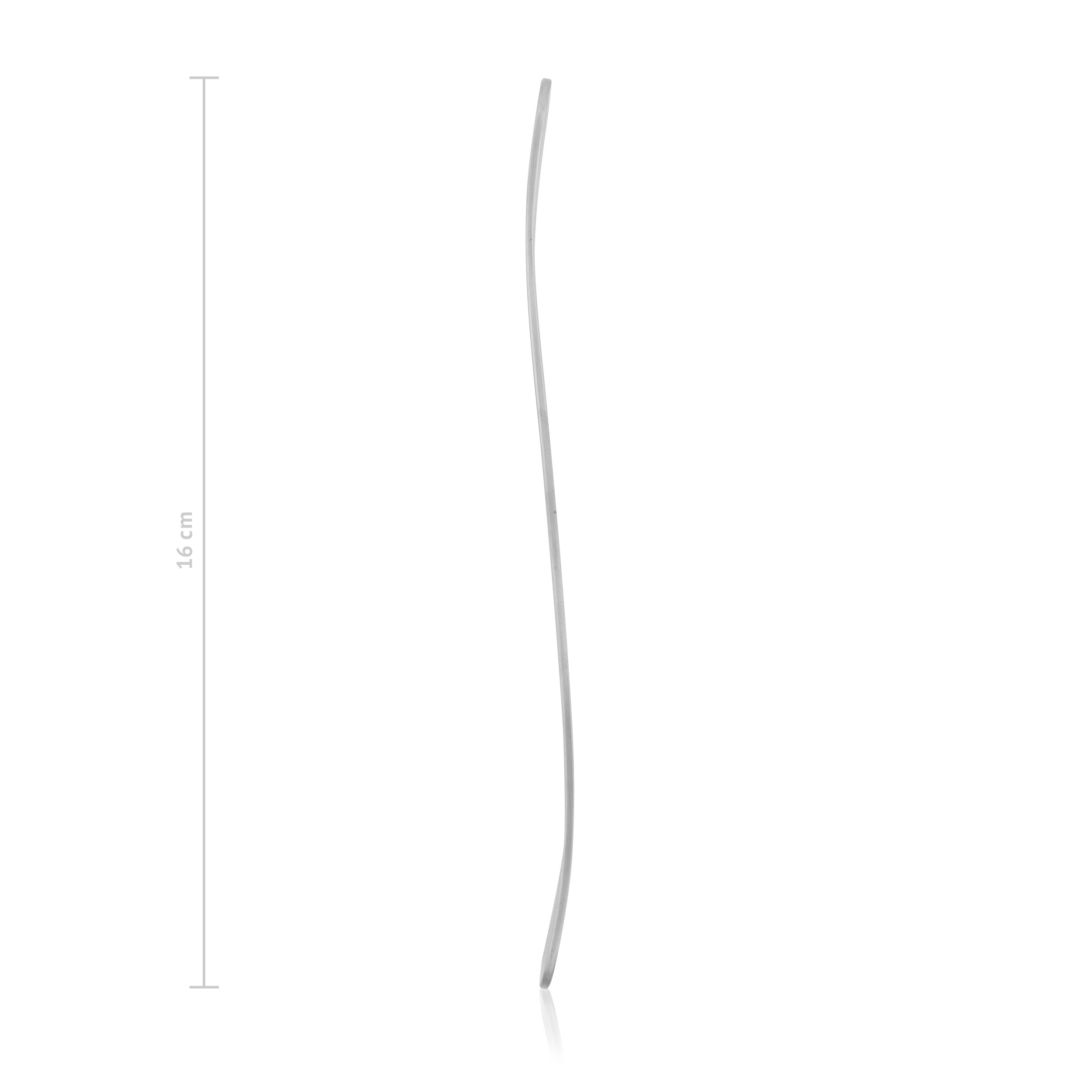 Plessimeter, sidebillede, inkl. mål